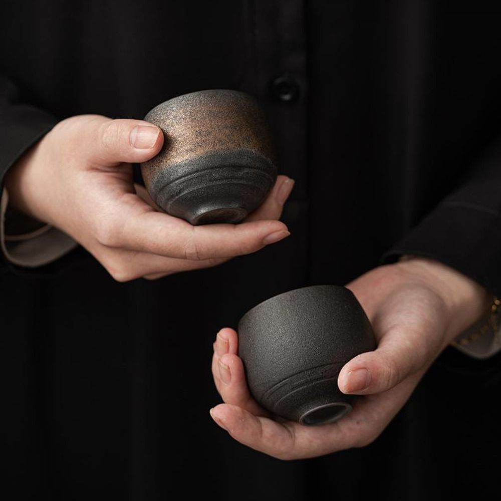 カンフー茶器セット 日本製炻器茶碗 古風 レトロ マスターカ - Japanese Pottery のレビューと価格