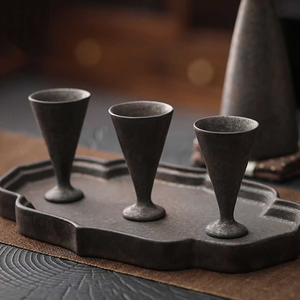 日本のセラミックワインカップ手作り陶器酒グラス家庭用キッチン - Japanese Pottery のレビューと価格