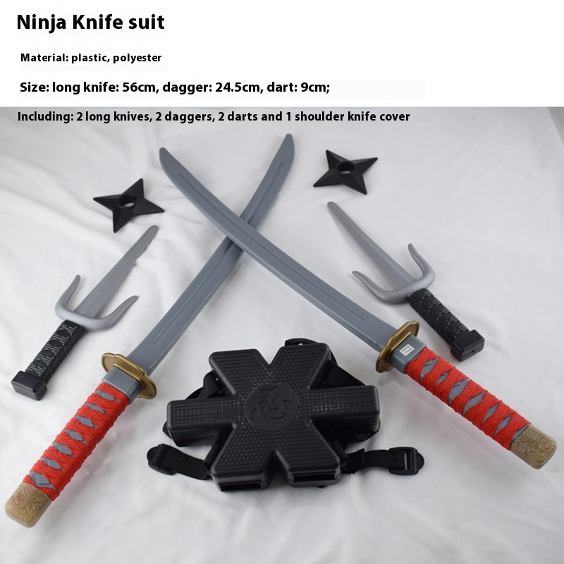 子供のための武士のおもちゃのナイフセット,日本の忍者のおもち - Japanese Knife のレビューと価格