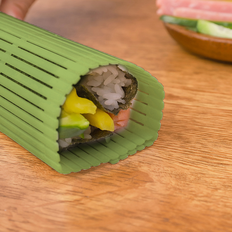 大きな緑色のプラスチック製寿司道具,キンバップロール,おにぎ - Sushi Making Kit のレビューと価格