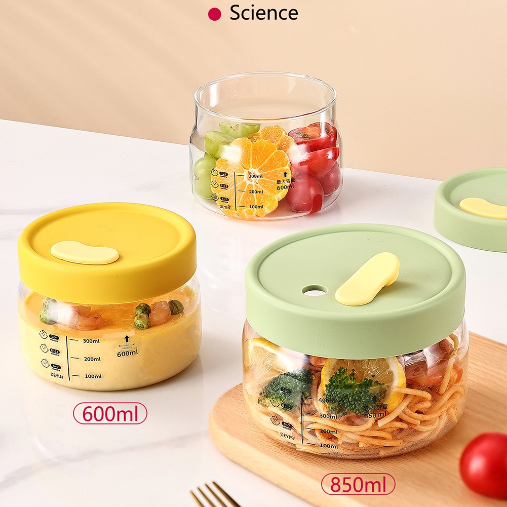 ガラス食品保存容器気密漏れ防止フードボウル弁当弁当箱電子レン - Bento Box のレビューと価格
