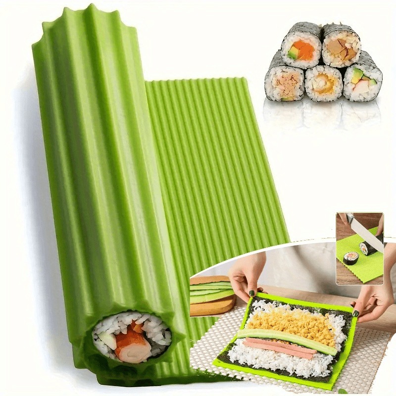 1個入り高品質シリコン寿司マット - 使いやすい携帯用、海苔 - Sushi Making Kit のレビューと価格