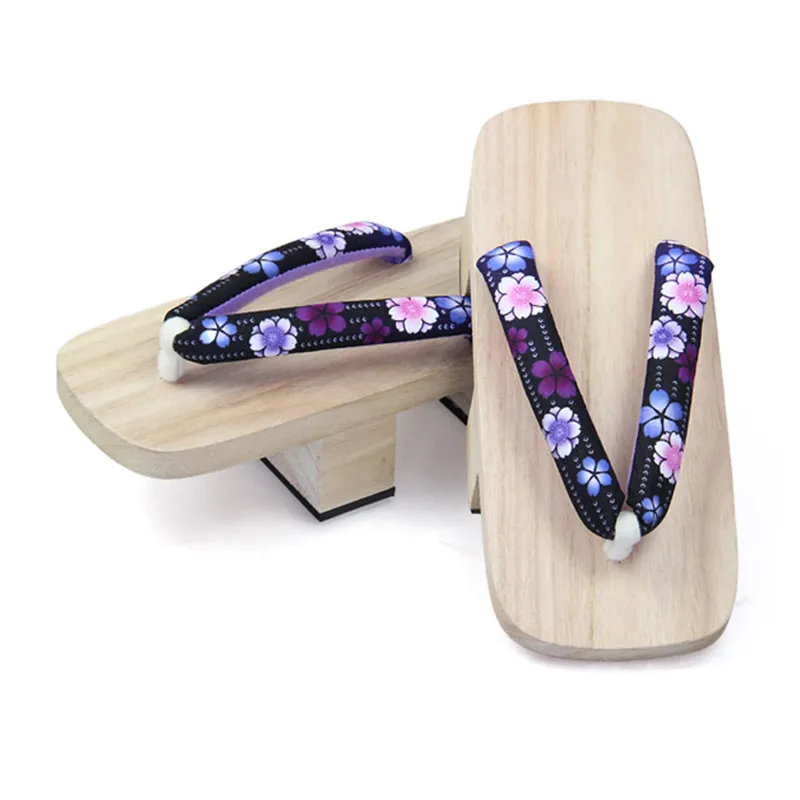 女性のためのコスプレシューズ,木製サンダル,カジュアルスリッ - Geta Wooden Sandal のレビューと価格